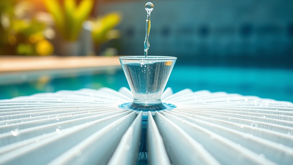 stop backwashing at clear water