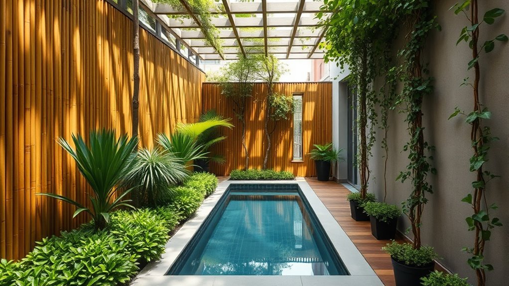 strategic greenery for privacy