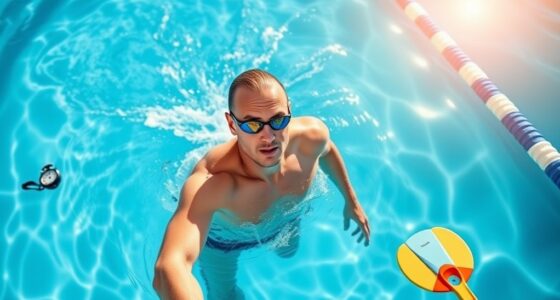 swim laps intervals recovery