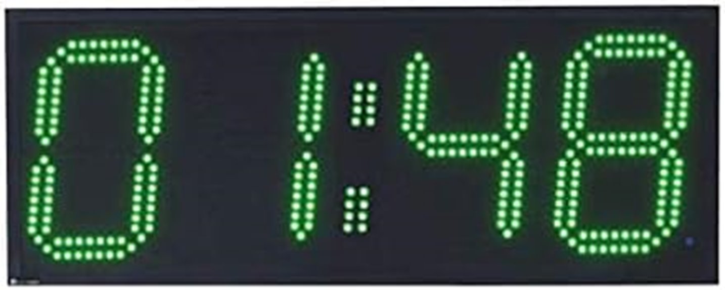 swimming pace clock display