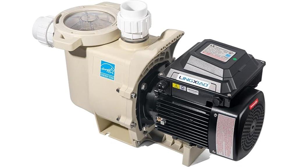 three horsepower pool pump