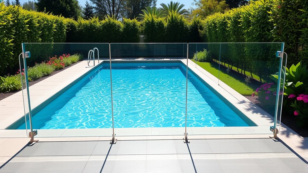 top frameless pool fence options