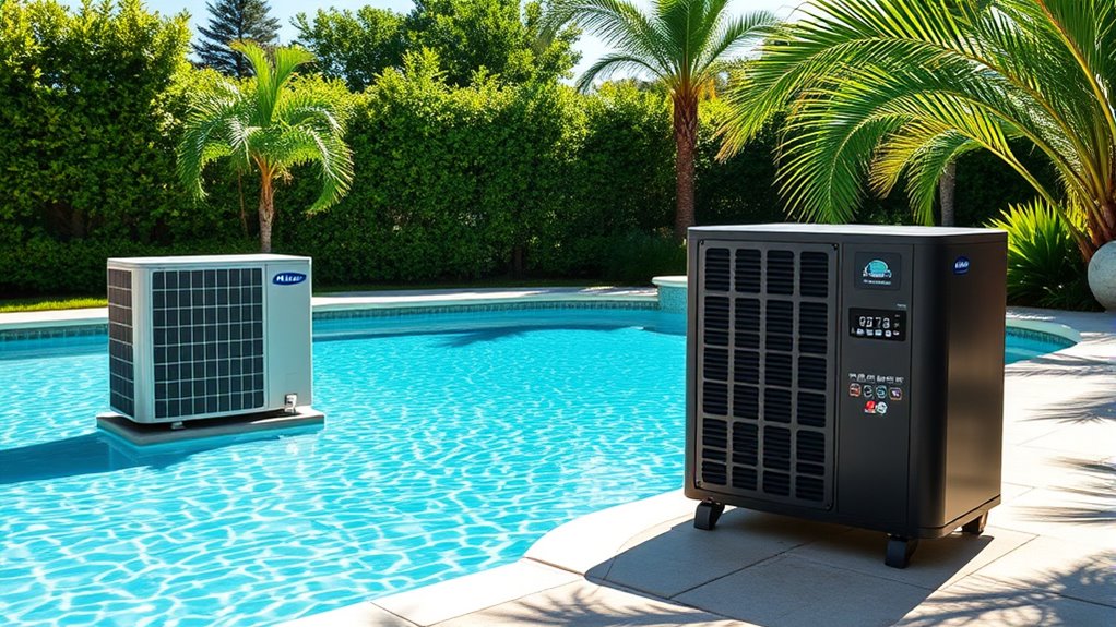top pool heating and cooling