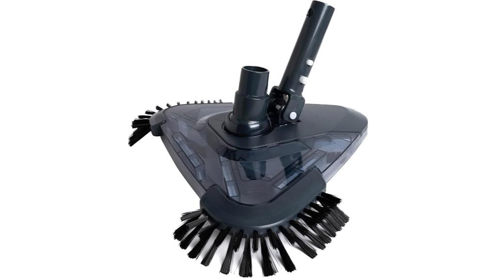 triangular vacuum with brushes