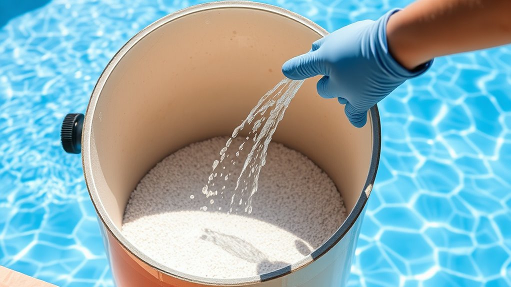 turn off pump backwash rinse