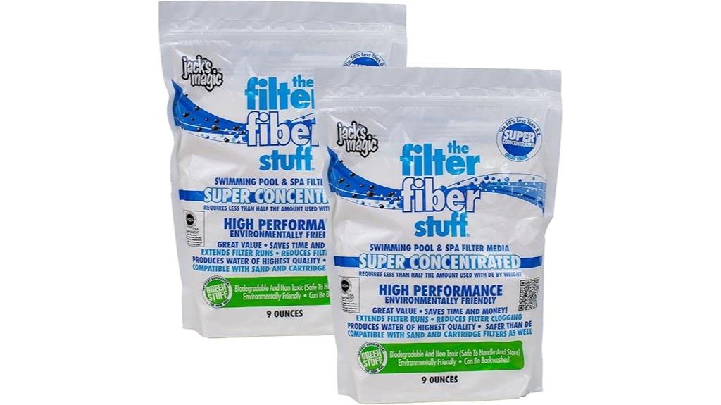 two pack filter fiber