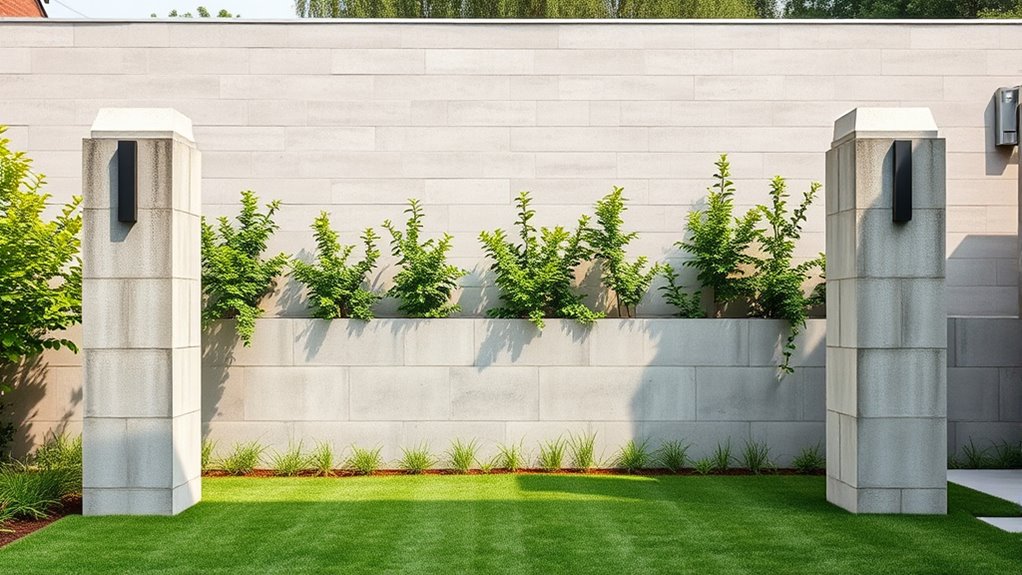 wall modifications enhance yard security