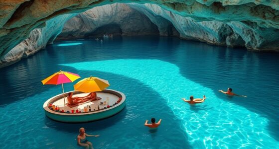 water caves with bars