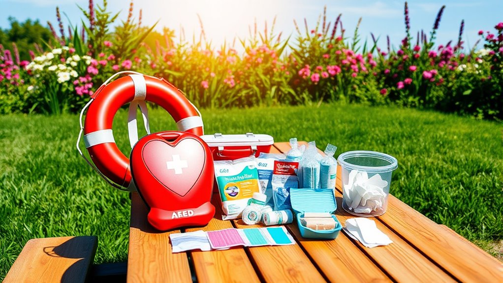 well stocked first aid kit