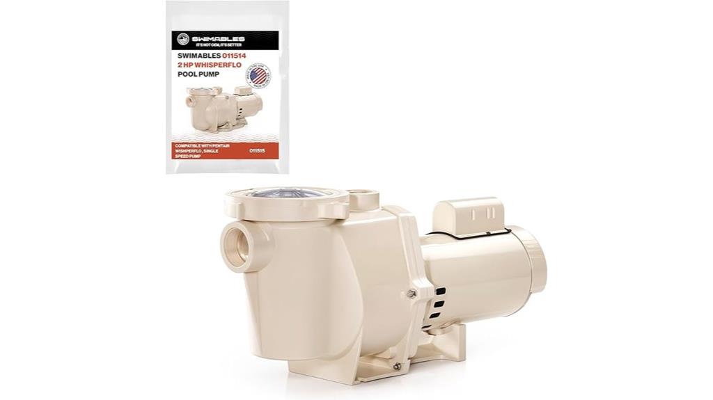whisperflo 2 hp pump