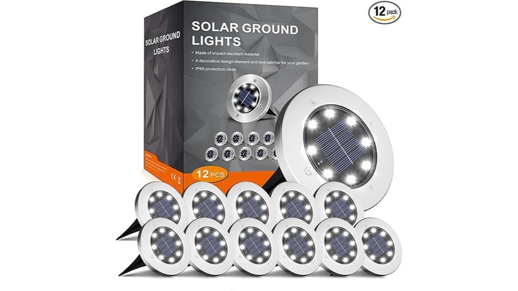 12 pack solar garden lights
