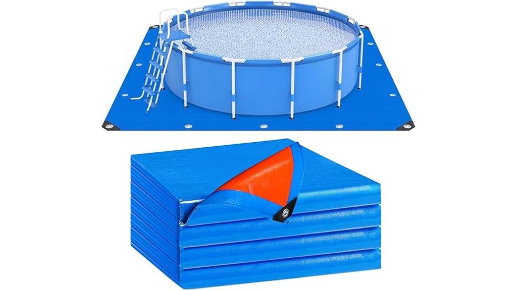 17ft double sided pool mat