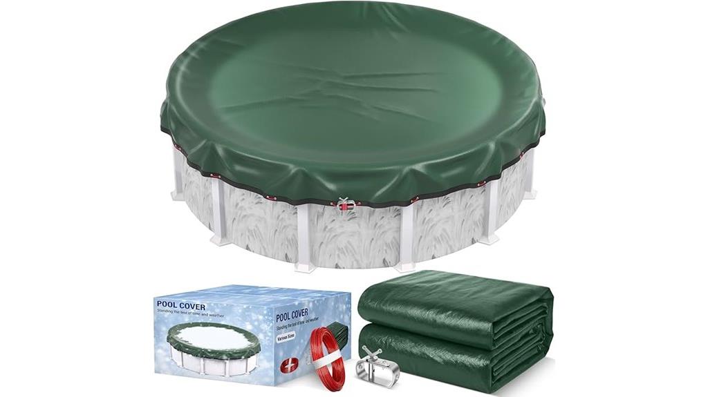 24ft green pool cover