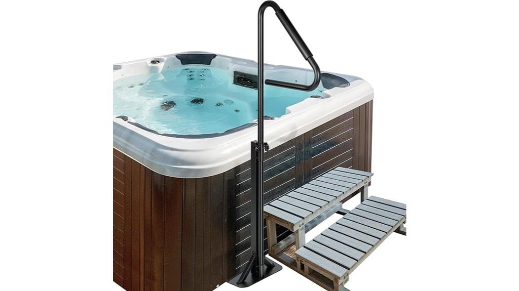 360 degree hot tub handrail