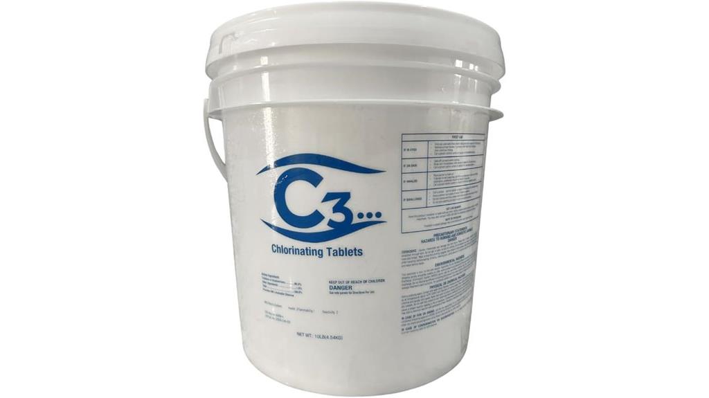 3 inch 10 lb chlorine tablets