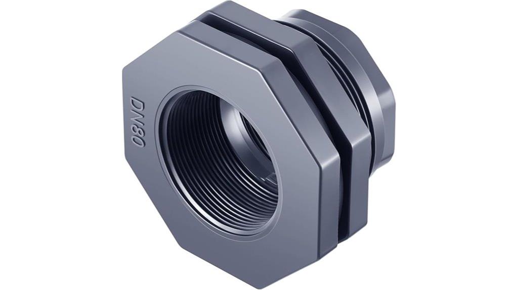 3 inch pvc water tank fitting