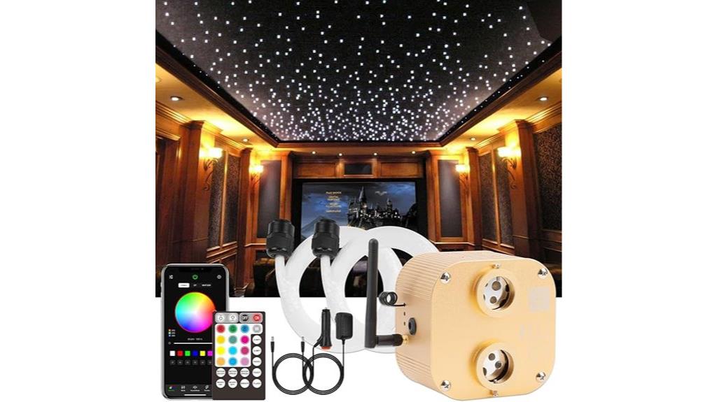 800pcs bluetooth fiber lights