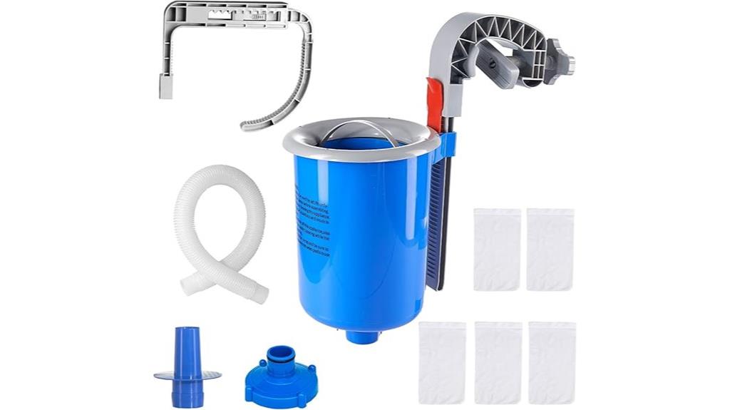 adjustable basket pool skimmer