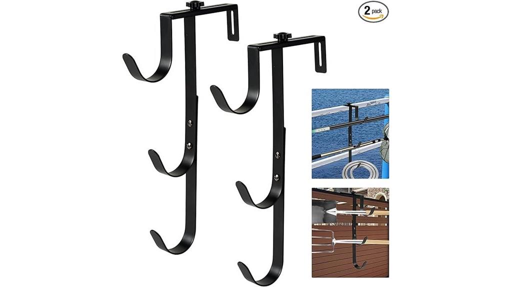 adjustable black pool hooks
