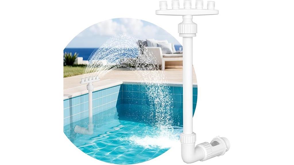 adjustable five spray fountain