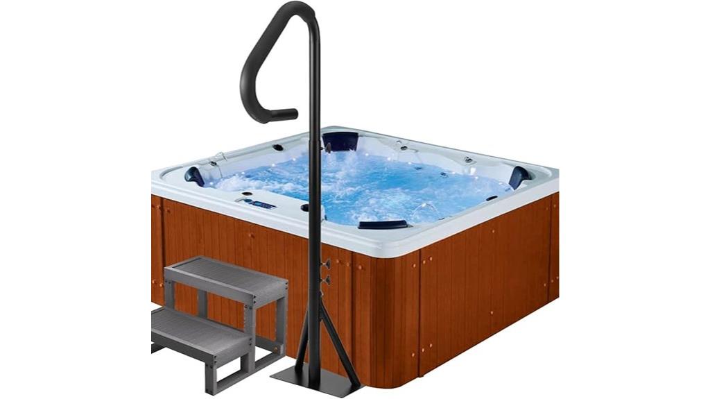adjustable spa handrail