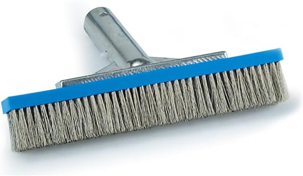 aluminum algae brush with stainless steel bristles