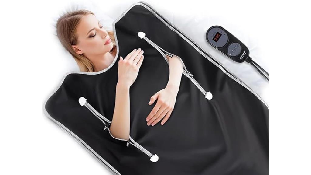 black home sauna blanket