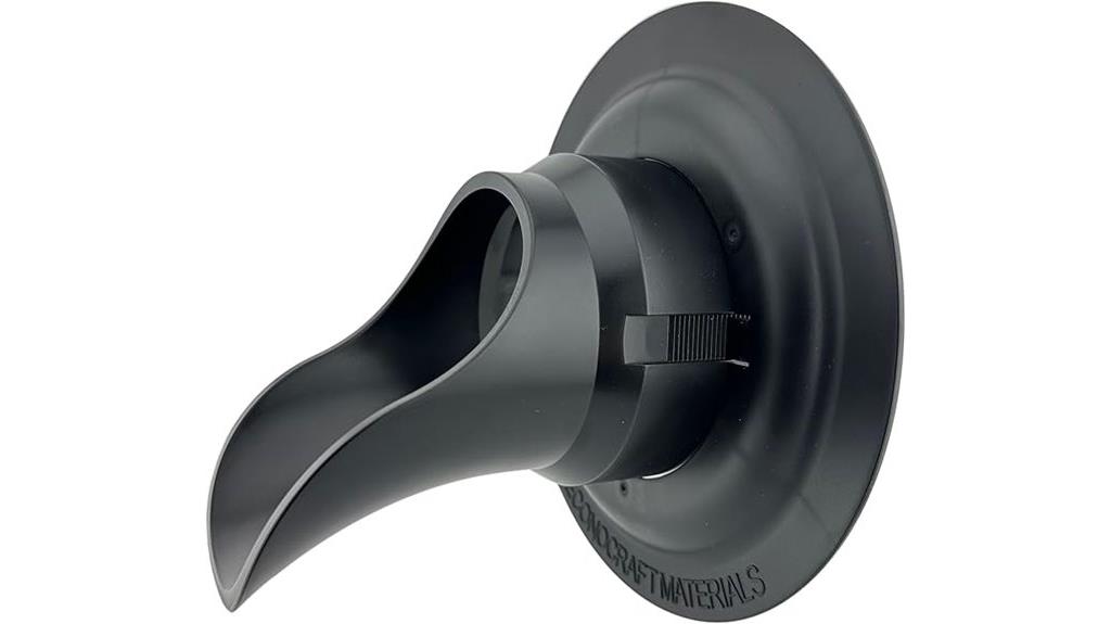 black plastic downspout nozzle