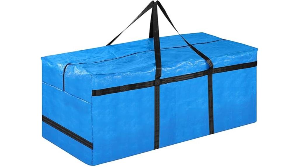 blue aboveground pool storage