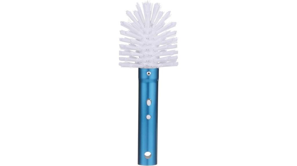 blue corner pool brush