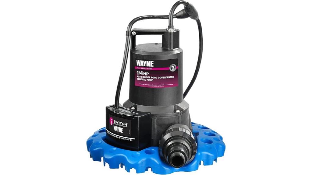 blue pool cover pump