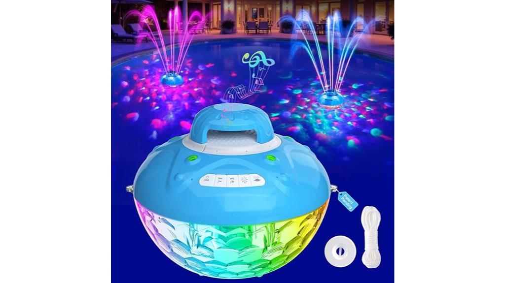 bluetooth pool speaker with fountain
