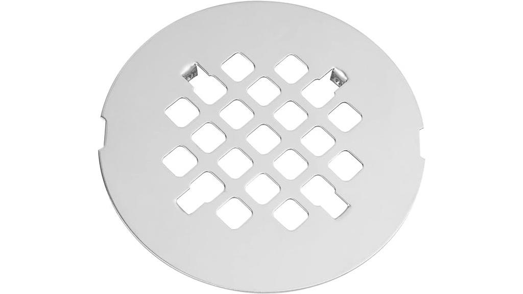 chrome round shower cover