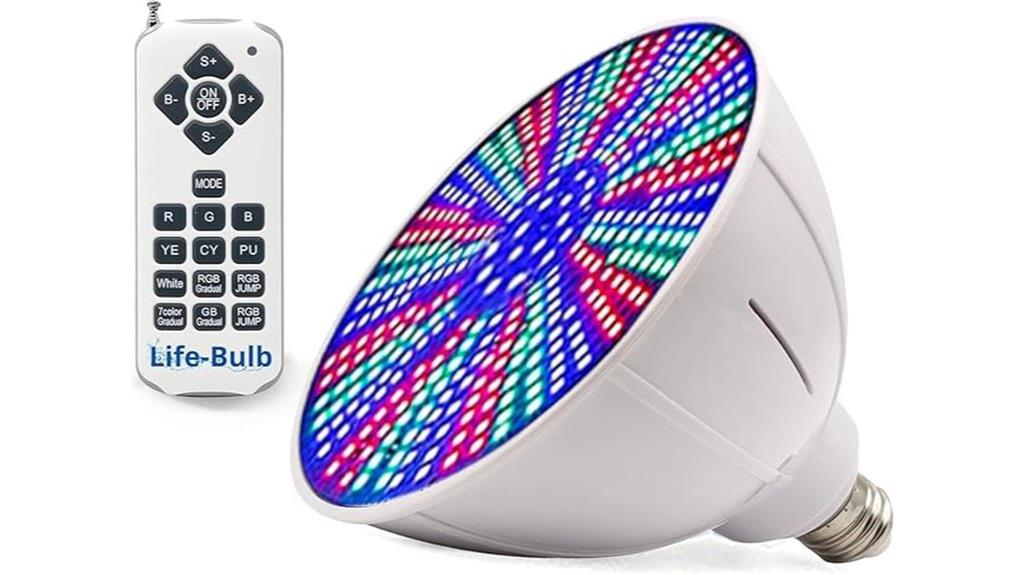 colorful led inground pool lights