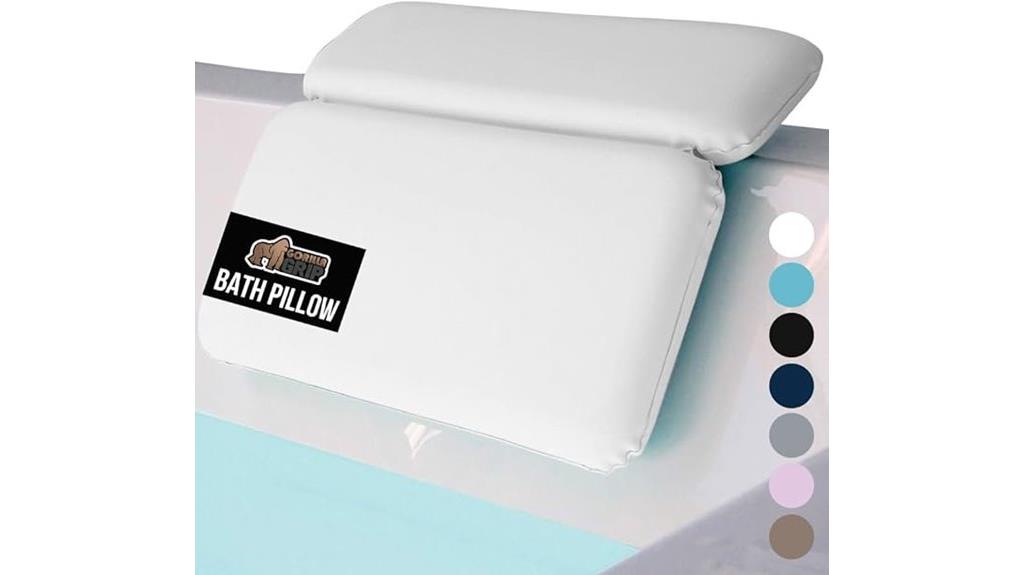 comfortable bathtub pillow