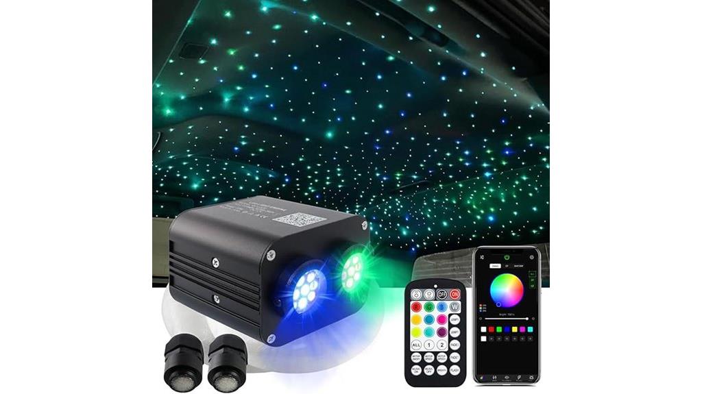 dual color 20w fiber optic kit