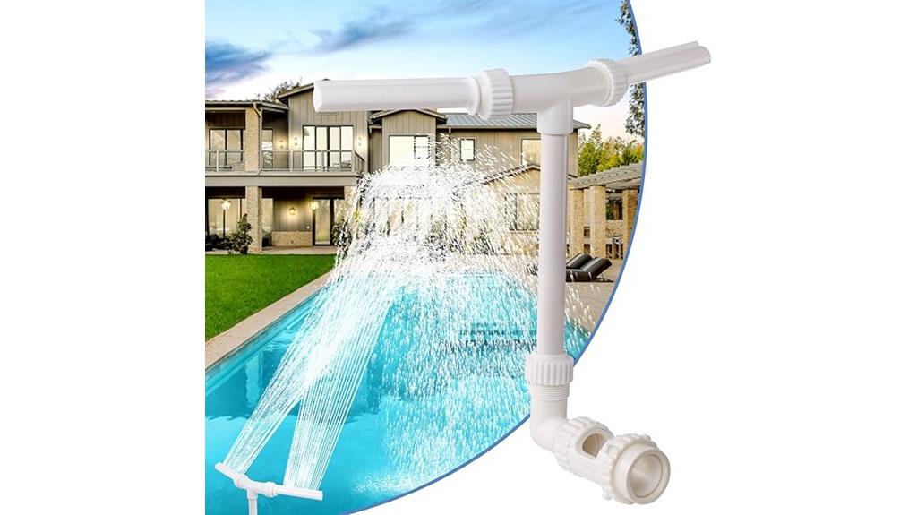 dual fountain head waterfall