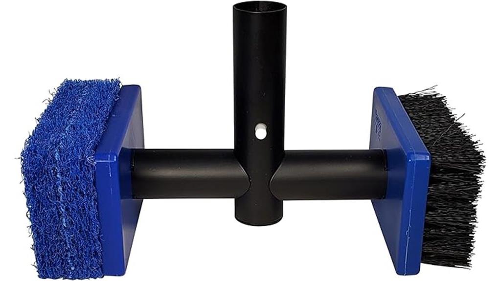 dual function pool tile scrubber