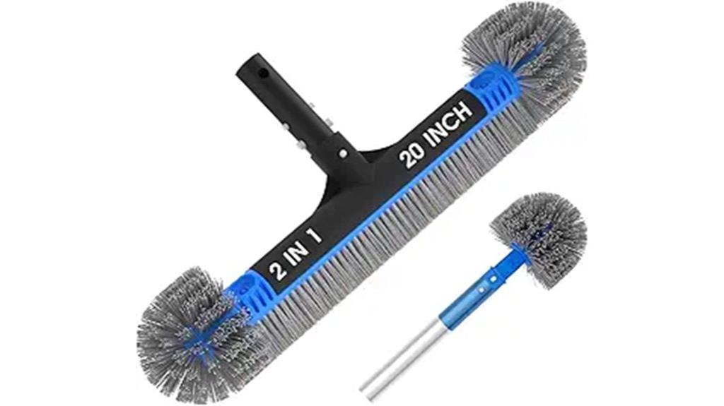 dual purpose pool brush