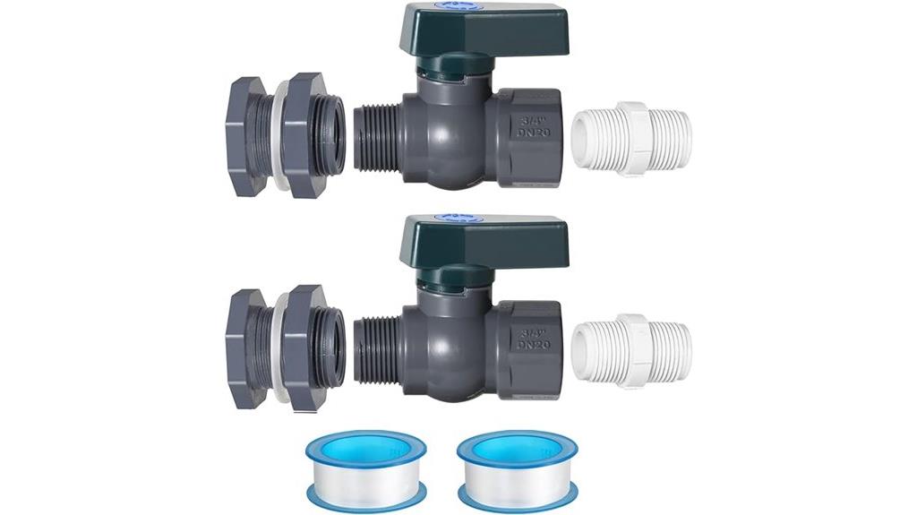 dual rain barrel spigot kit