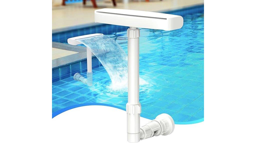 dual spray pool fountain