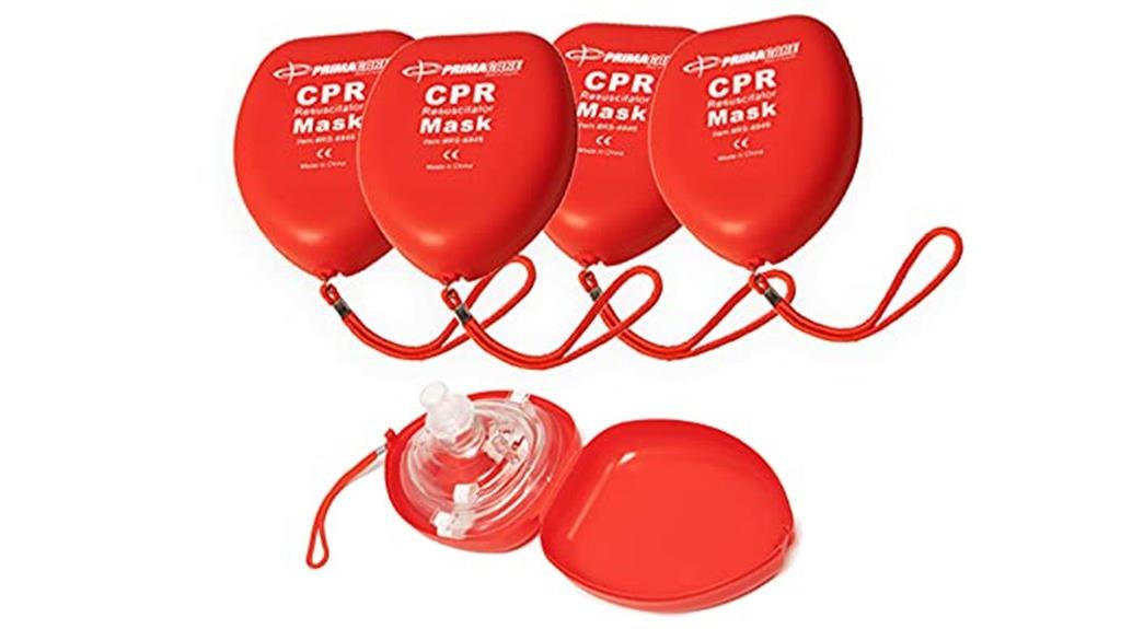 five cpr rescue masks
