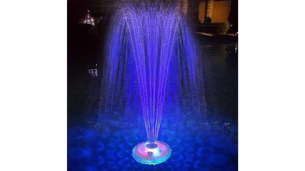 floating pool fountain show