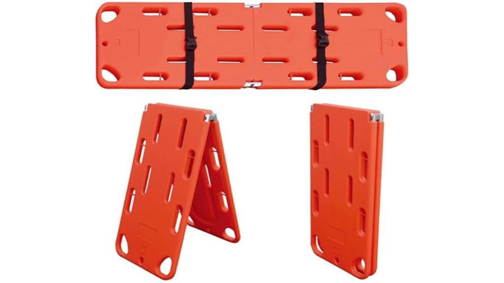 foldable plastic spine board