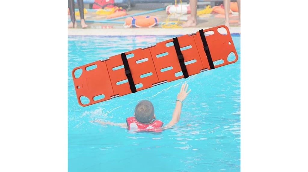 foldable spine board for lifeguards