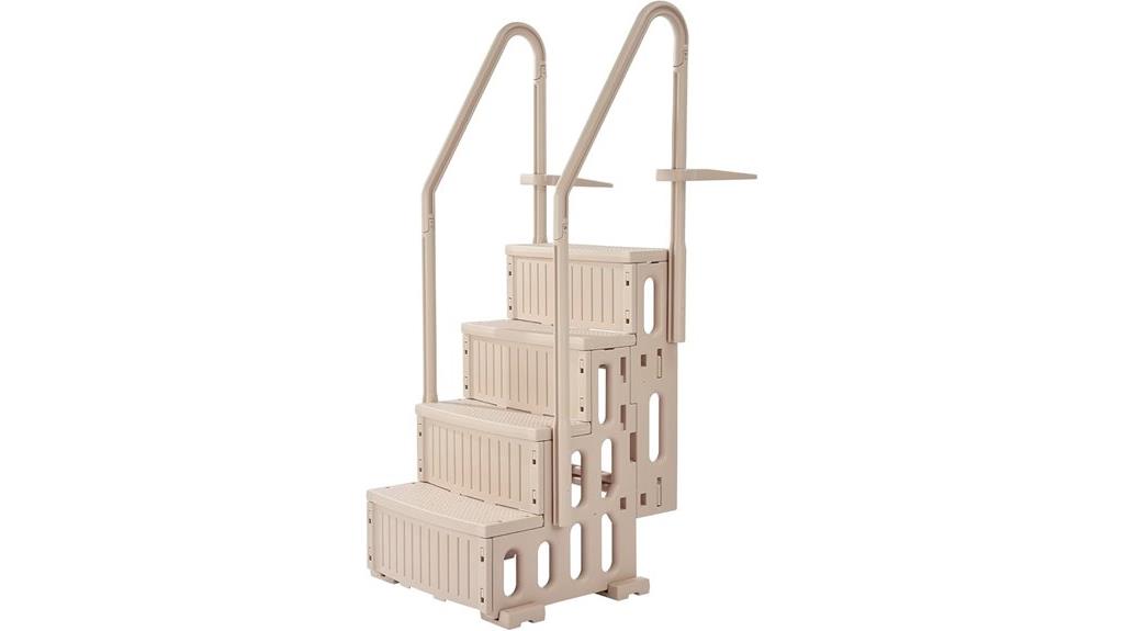 four step pool ladder