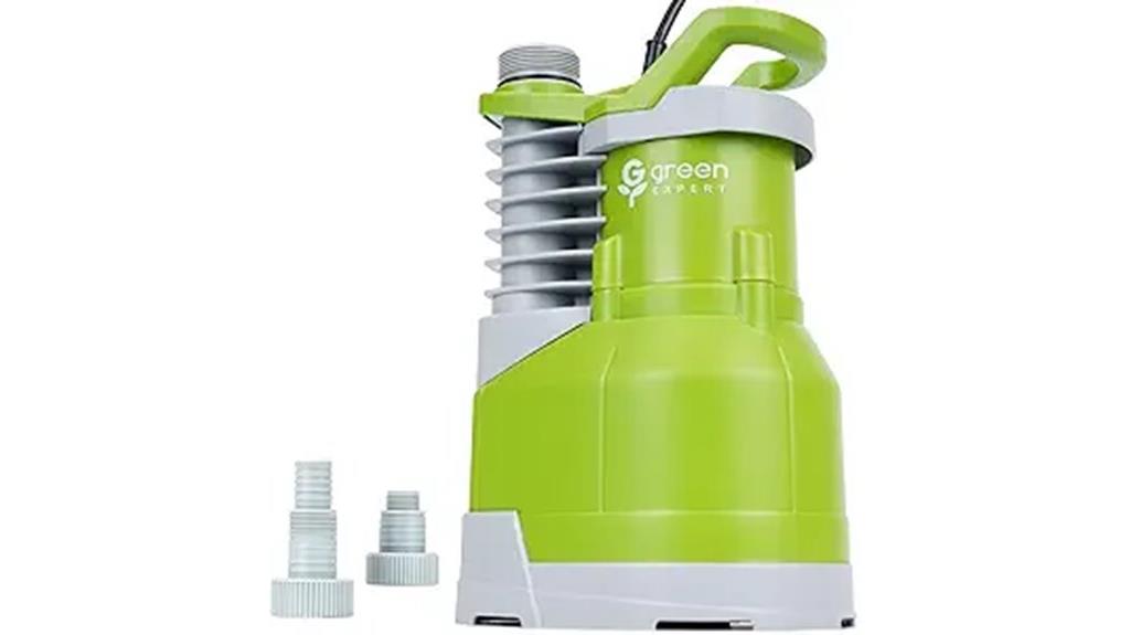 green 1hp submersible pump