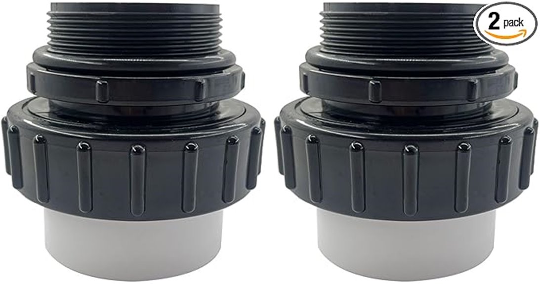 high temp pvc union pack
