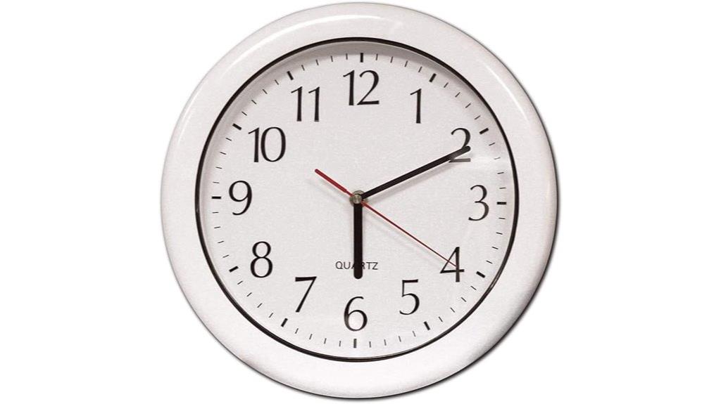 indoor outdoor white clock
