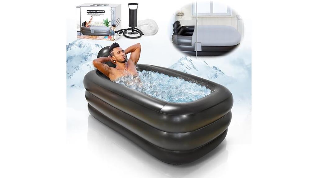 inflatable adult bathtub set